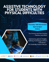 Assistive Technology for Students with Physical Difficulties - Online Workshop 