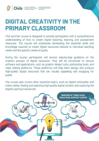 Digital Creativity in the Primary Classroom Oide TiE