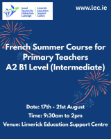 NEW FOR 2026 - French Summer Course for Primary Teachers A2 B1 Level (Intermediate)