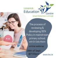 The process of reviewing & developing SEN Policy in mainstream primary school