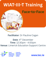 WIAT-III-T - Face to Face Training Course 
