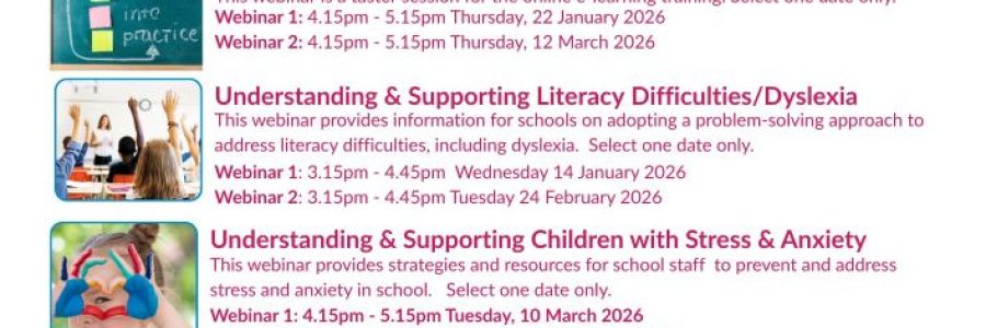 NEPS Primary Webinars - Spring Schedule